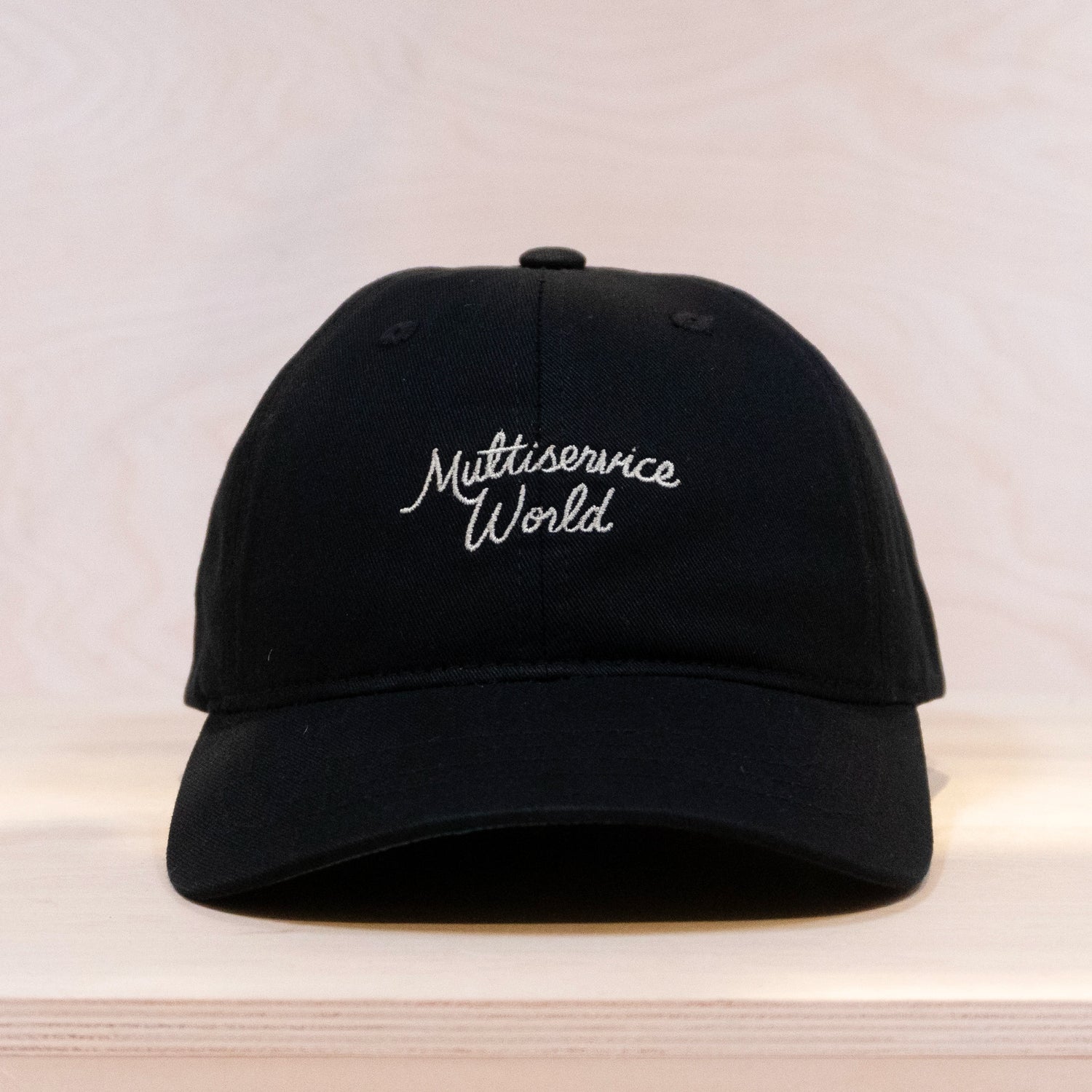 Multiservice World Cotton Twill Signature Cap Black