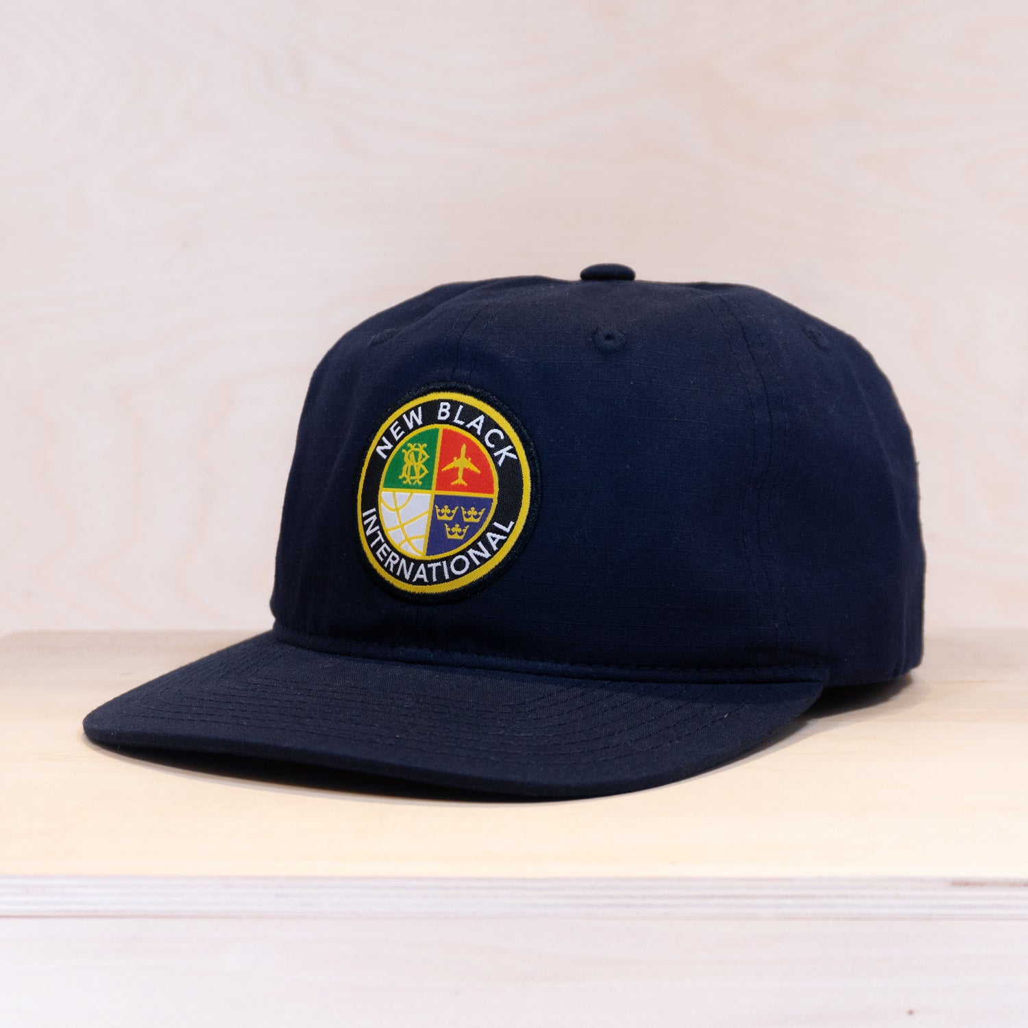 New Black Emblem 6-Panel Cap Navy