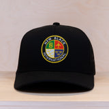 New Black Emblem Trucker Cap Black