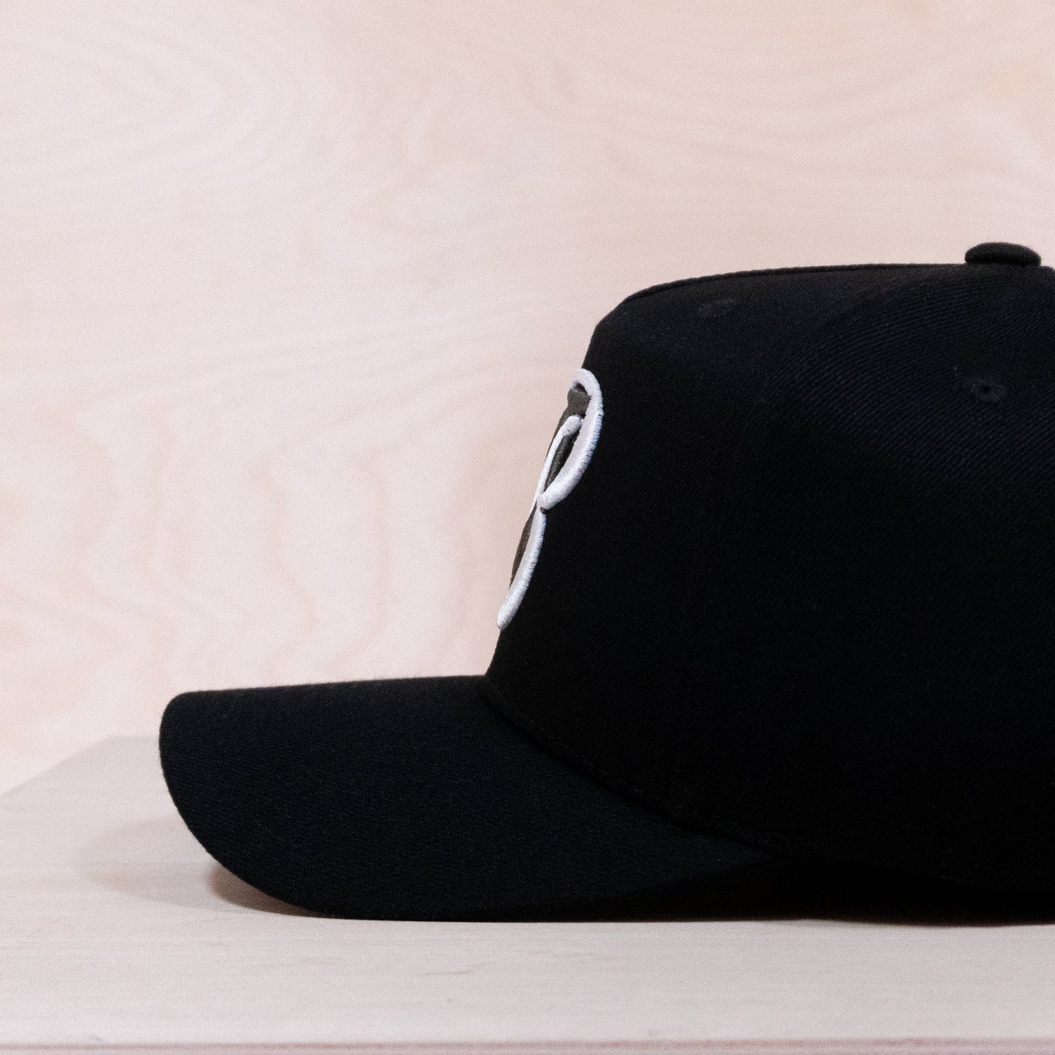 New Black Letter A-frame Cap Black