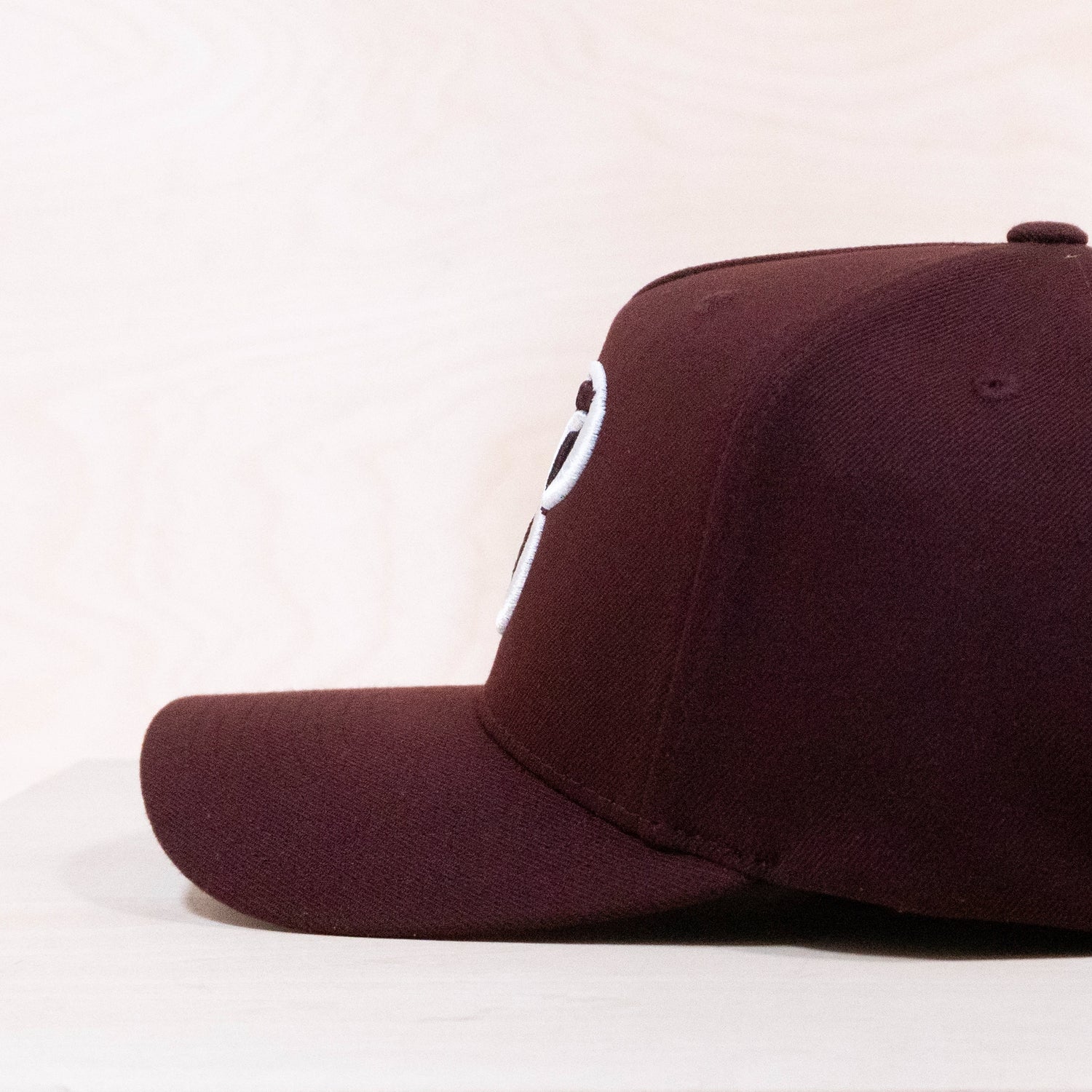 New Black Letter A-frame Cap Dark Burgundy