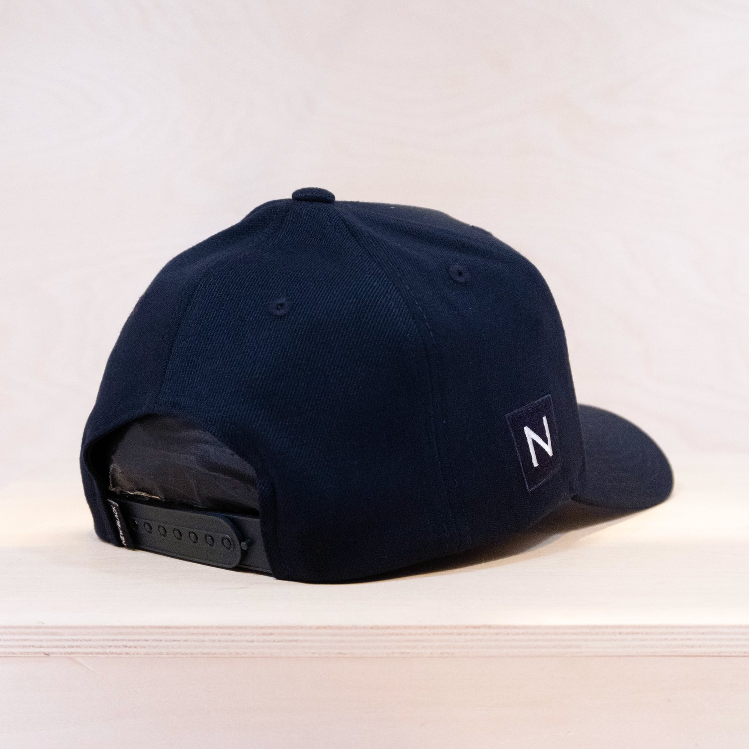 New Black Letter A-frame Cap Dark Navy