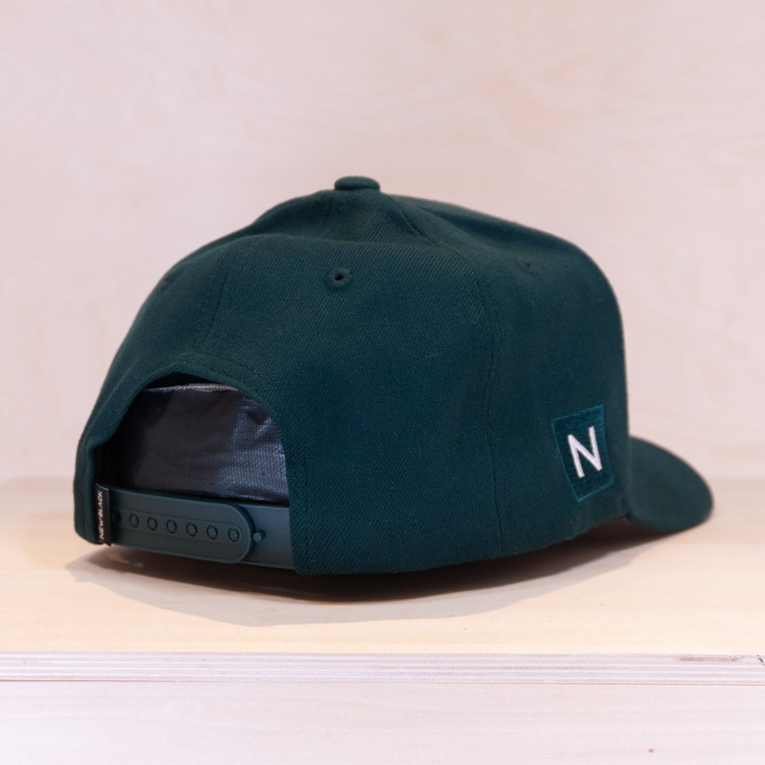 New Black Letter A-frame Cap Dark Olive