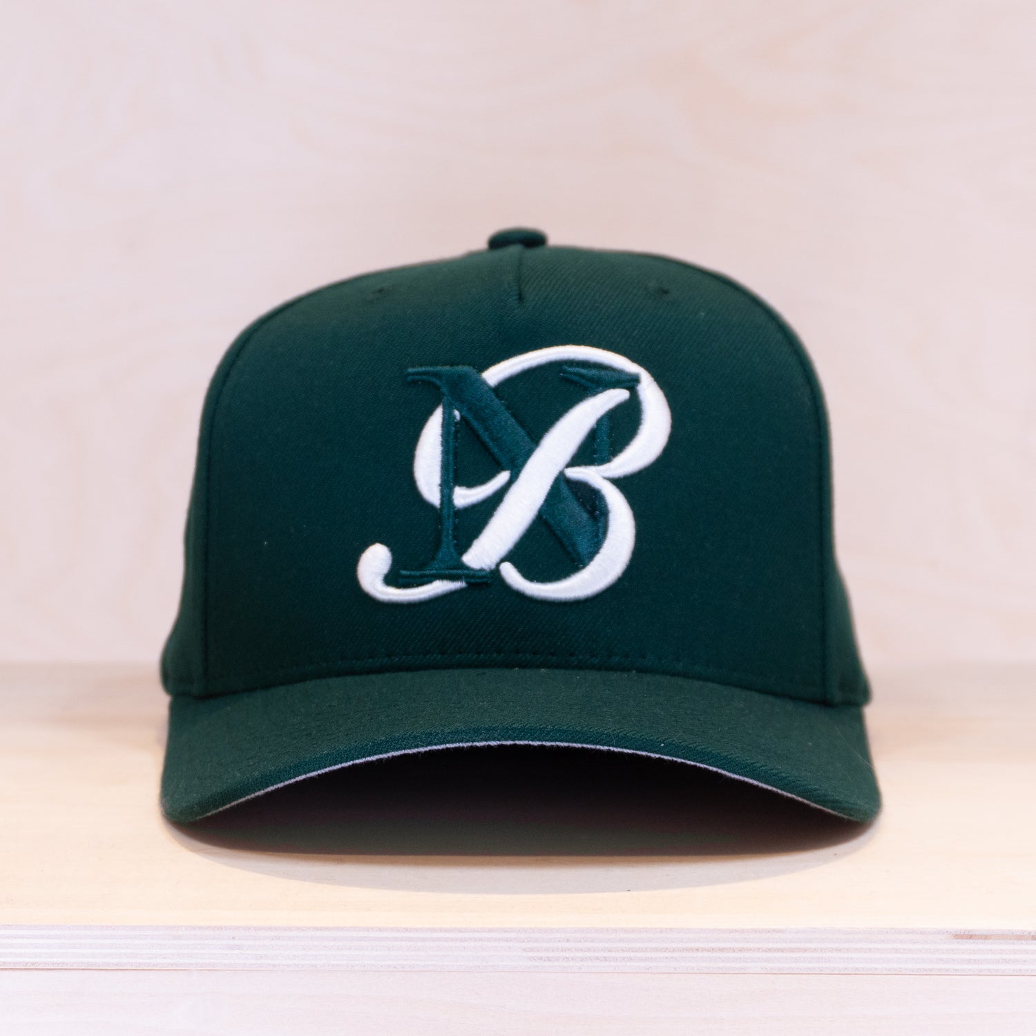 New Black Letter A-frame Cap Dark Olive