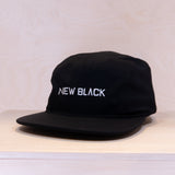 New Black Logo 5-Panel Cap Black