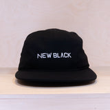 New Black Logo 5-Panel Cap Black