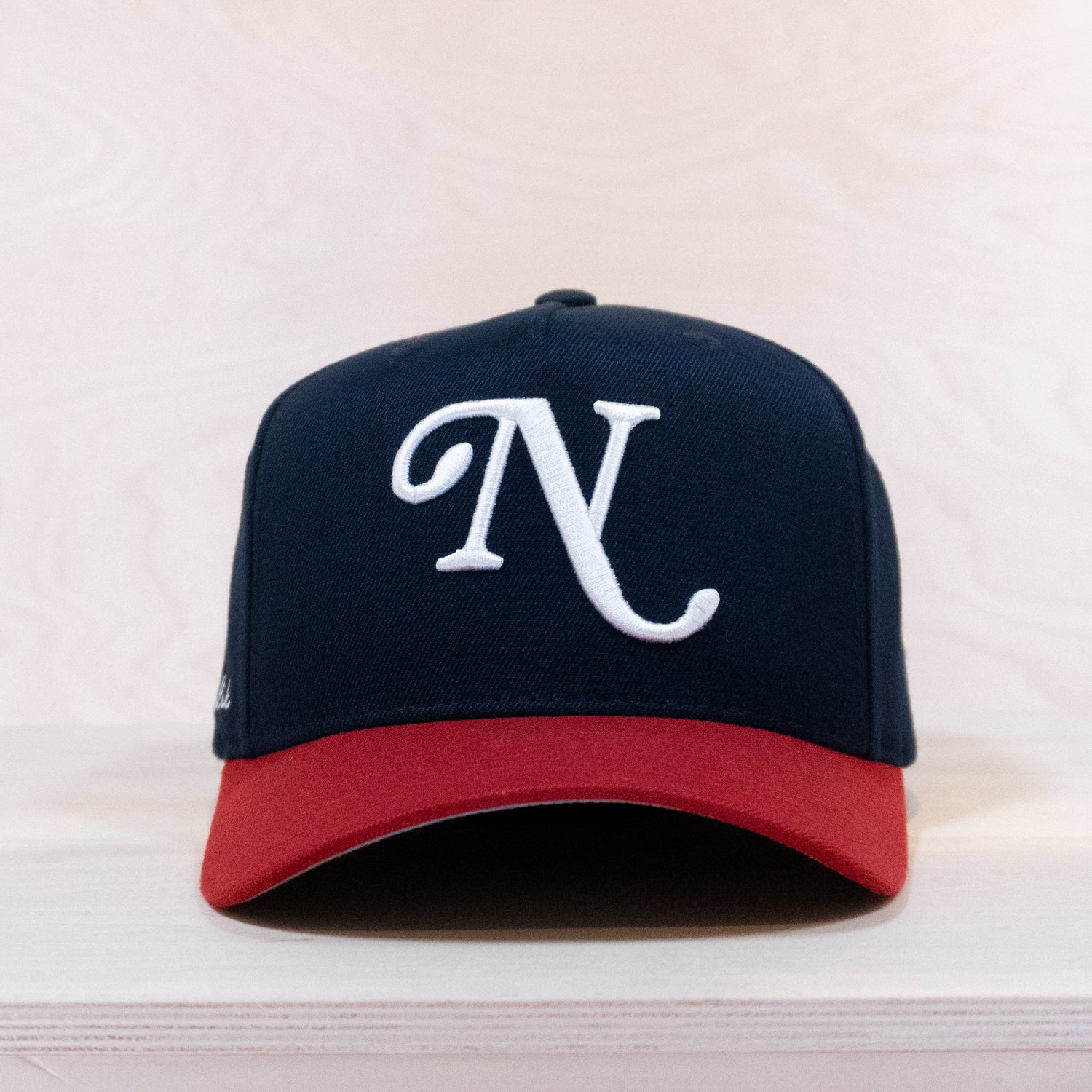 New Black Luxe A-Frame Cap Dark Navy