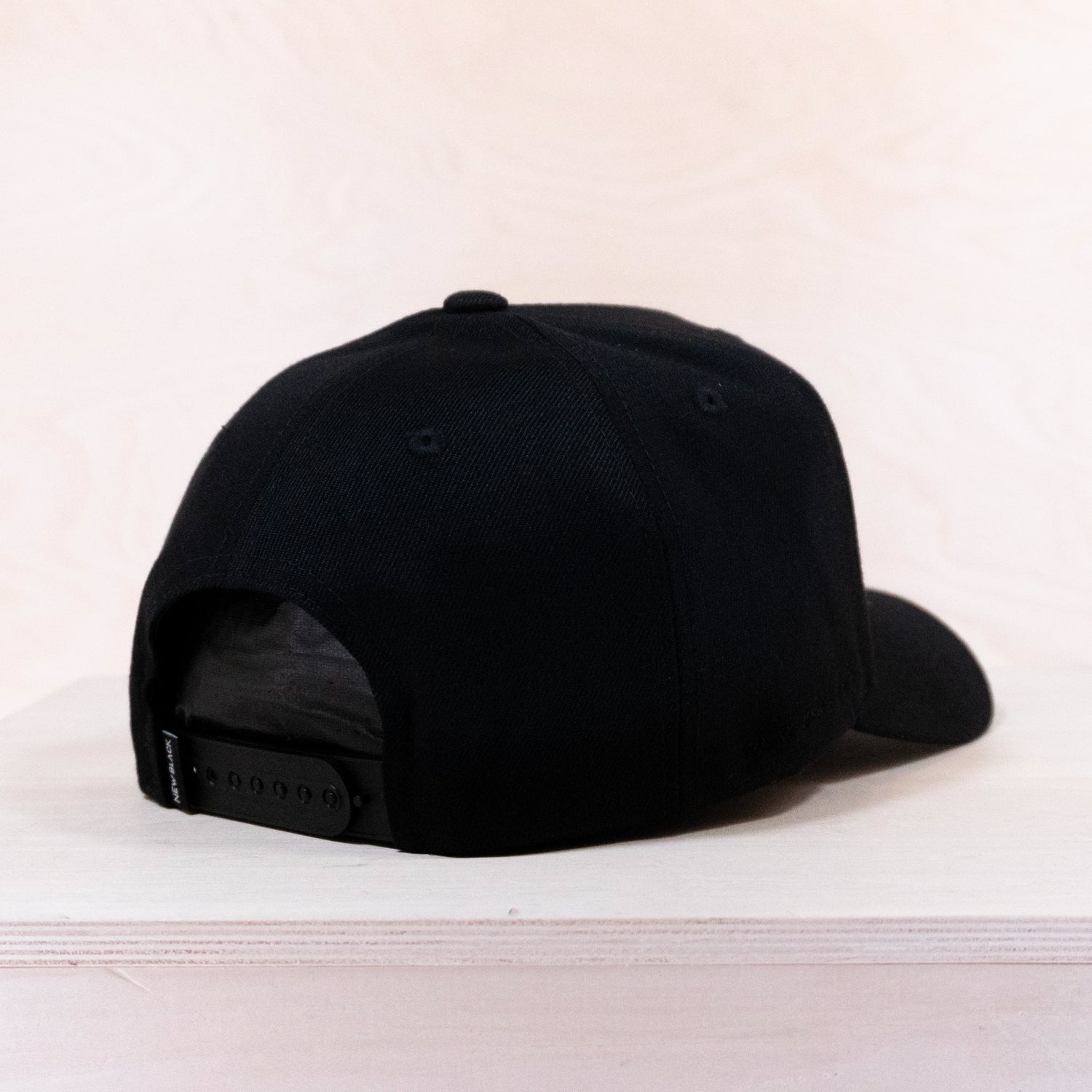 New Black Patches Exclusive Luxe A-Frame Cap All Black