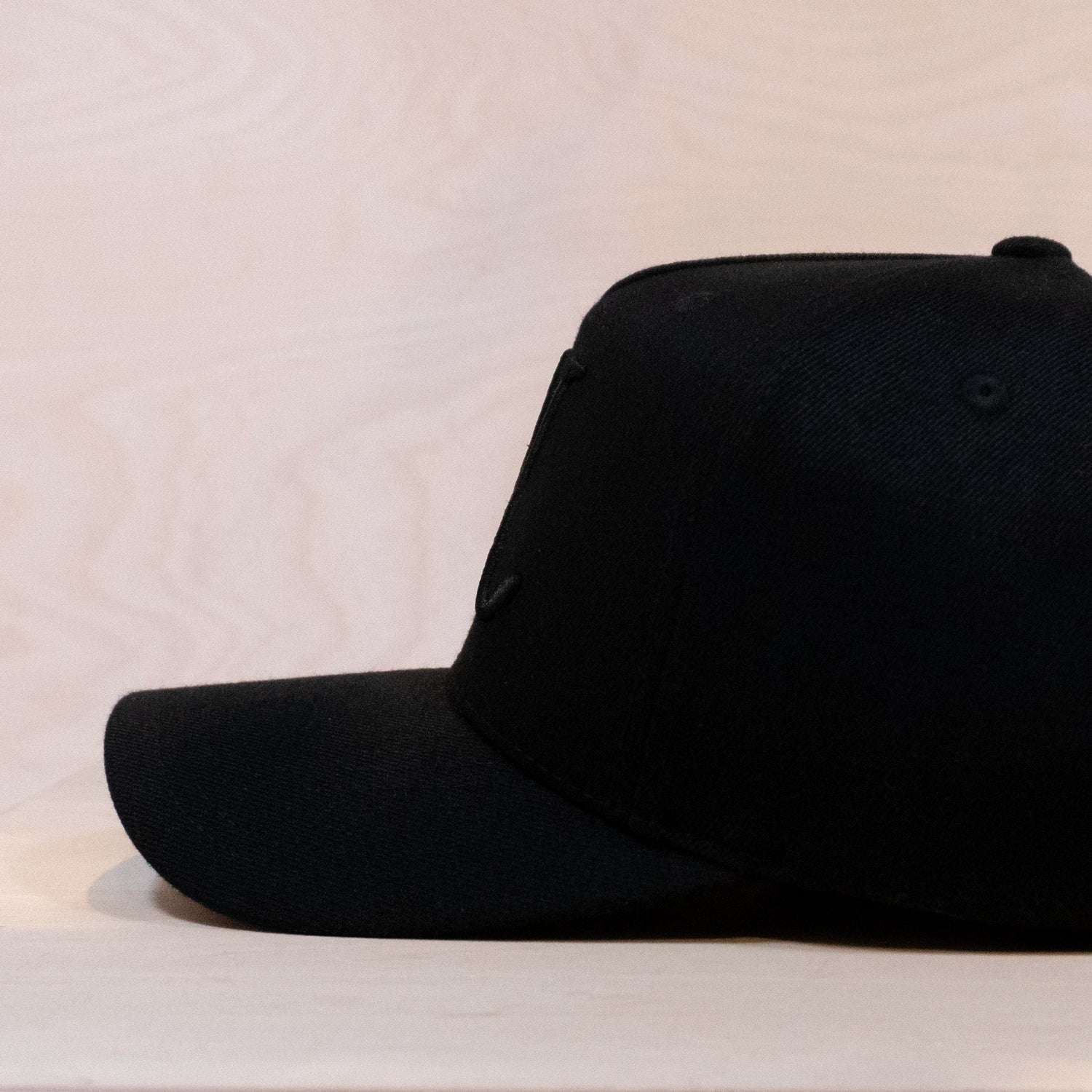 New Black Patches Exclusive Luxe A-Frame Cap All Black