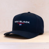 New Black Sport A-frame Cap Navy