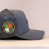 New Black Swing Trucker Cap Medium Grey
