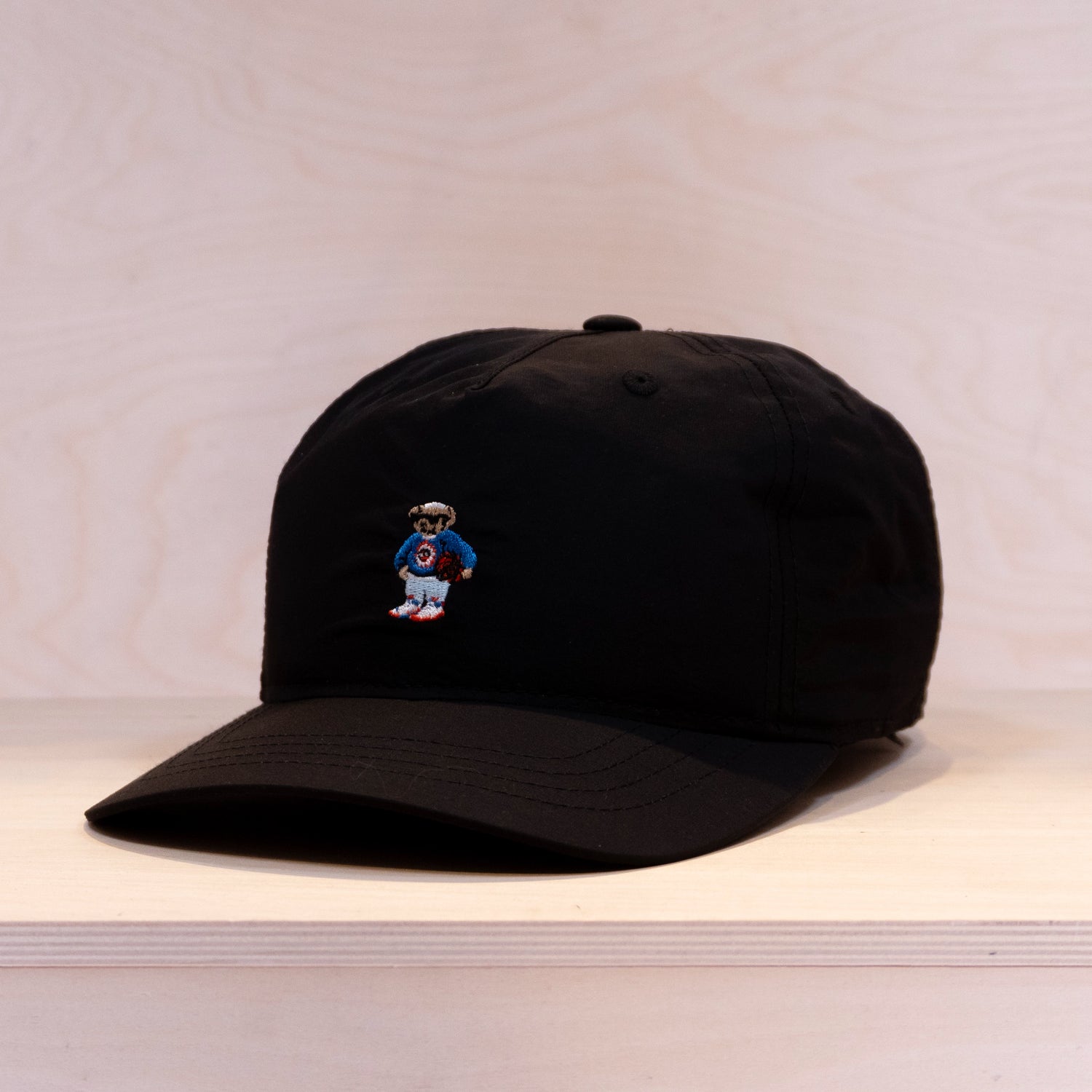 New Black Teddy Retro Golfer Cap Black