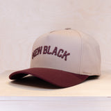 New Black Warrior A-frame Cap Burgundy