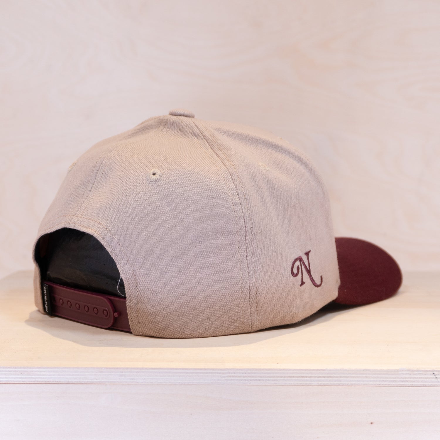 New Black Warrior A-frame Cap Burgundy