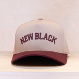 New Black Warrior A-frame Cap Burgundy
