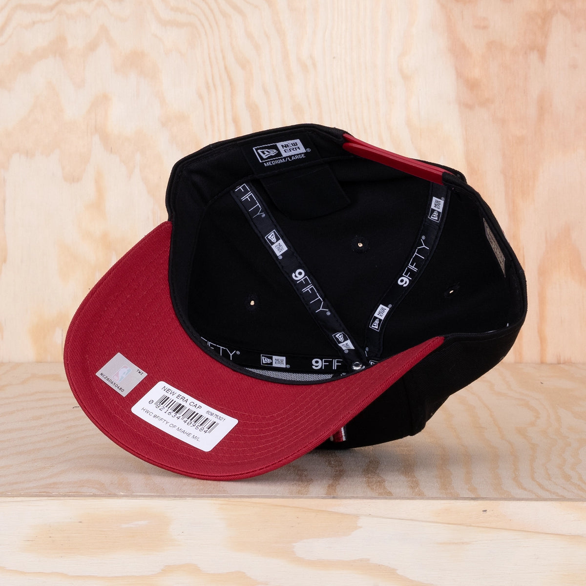 New Era Miami Heat NBA Hardwood Classic 9FIFTY Snapback Cap Black