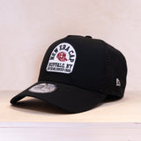 New Era 9FORTY Cotton Patch A-Frame Trucker Cap Black