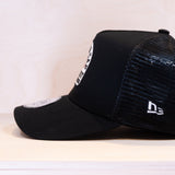New Era 9FORTY Cotton Patch A-Frame Trucker Cap Black
