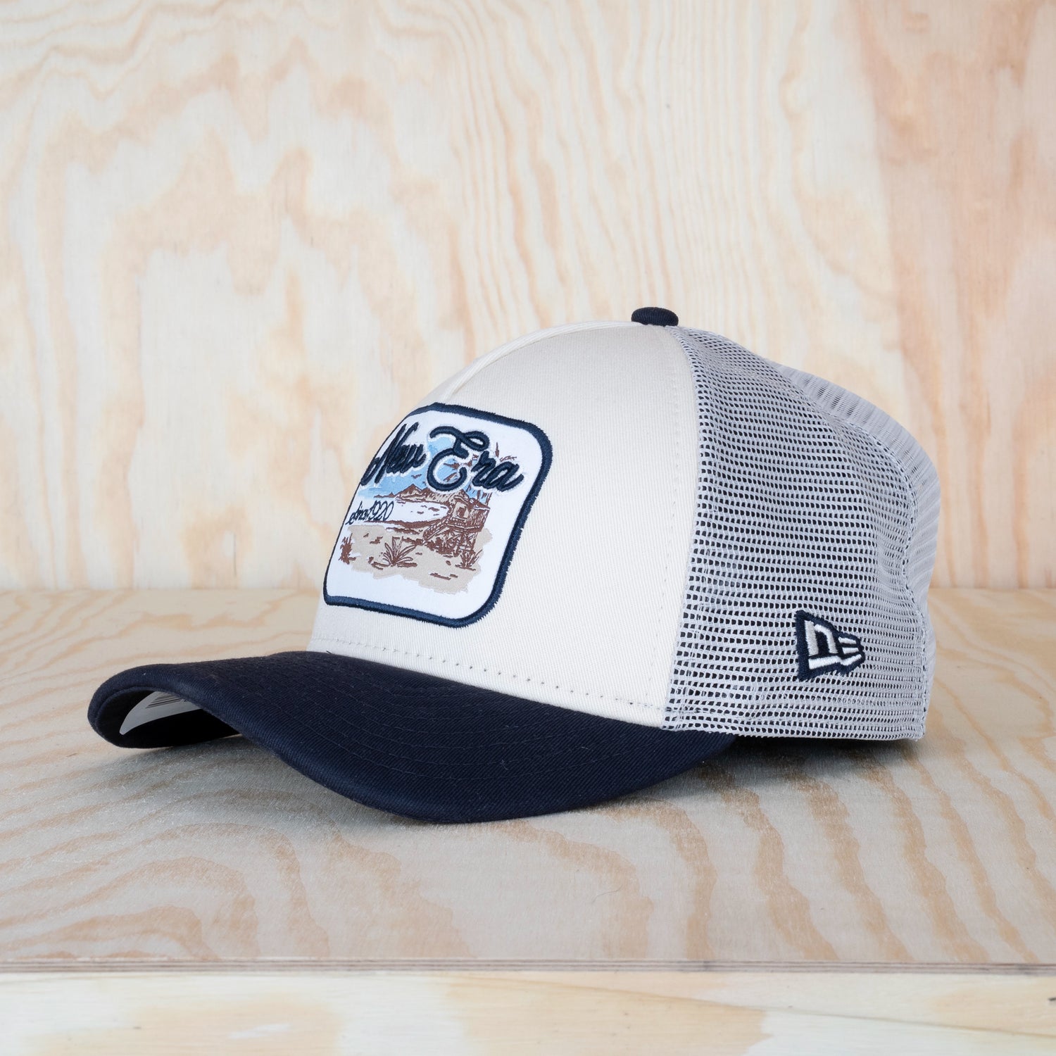 New Era 9FORTY M-Crown A-Frame Trucker Cap Light Beige