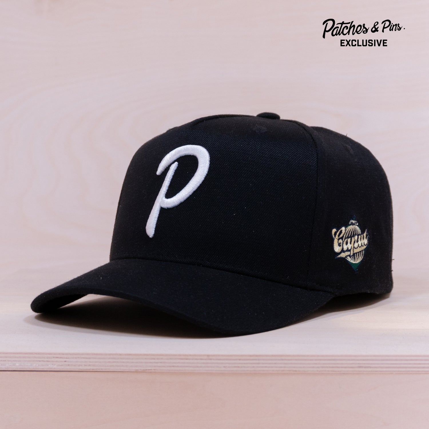 Ca'put Patches Exclusive Letter P Cap Black
