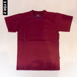 Patches Blank Canvas T-shirt Dark Burgundy