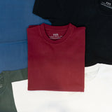 Patches Blank Canvas T-shirt Dark Burgundy