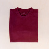 Patches Blank Canvas T-shirt Dark Burgundy