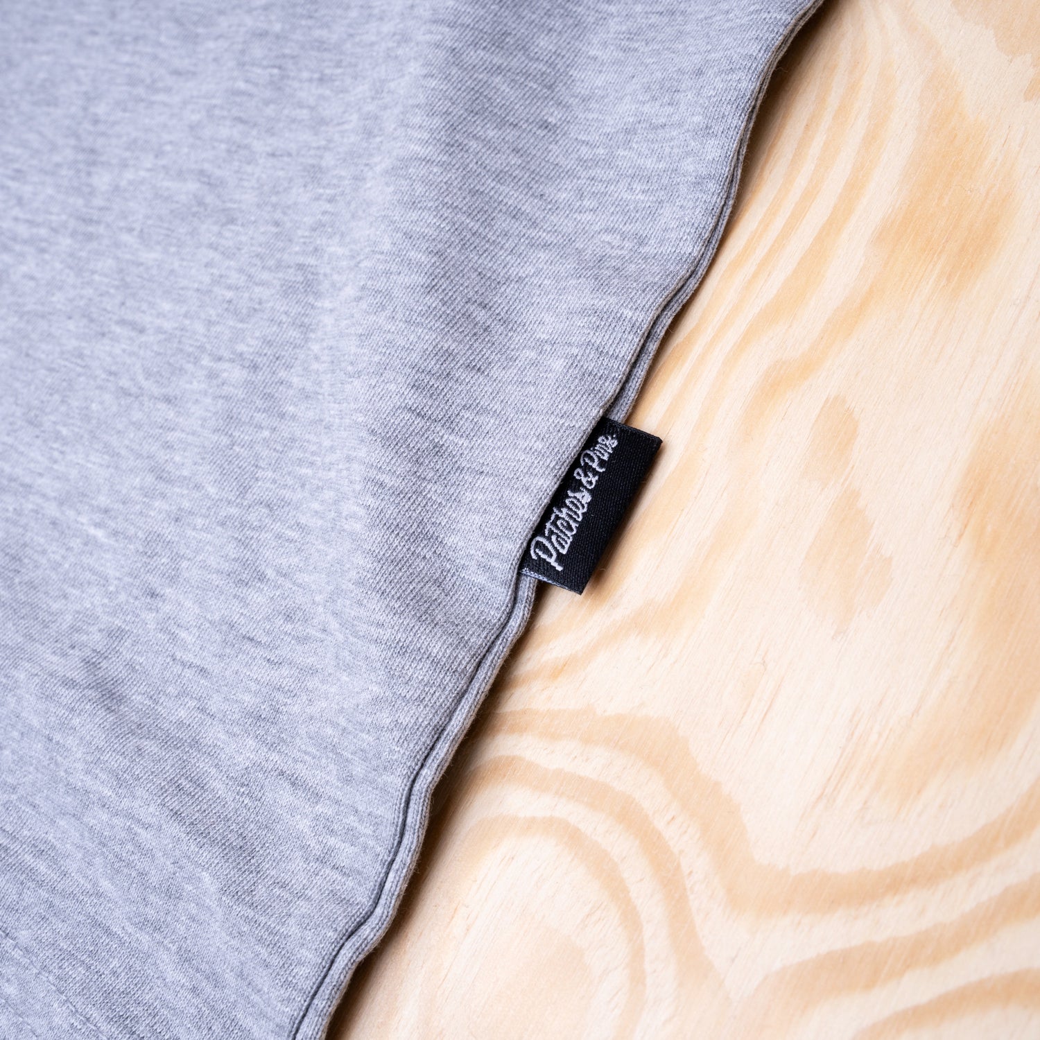 Patches Blank Canvas T-shirt Heather Grey