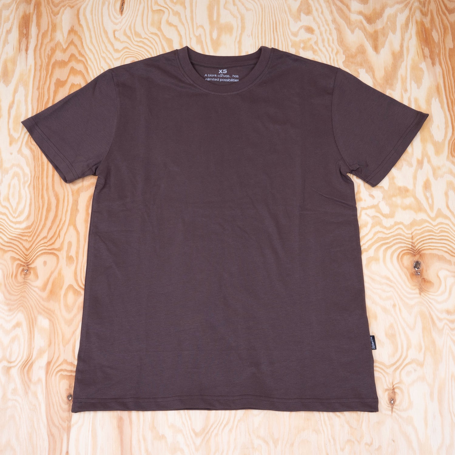 Patches Blank Canvas T-shirt Java Brown