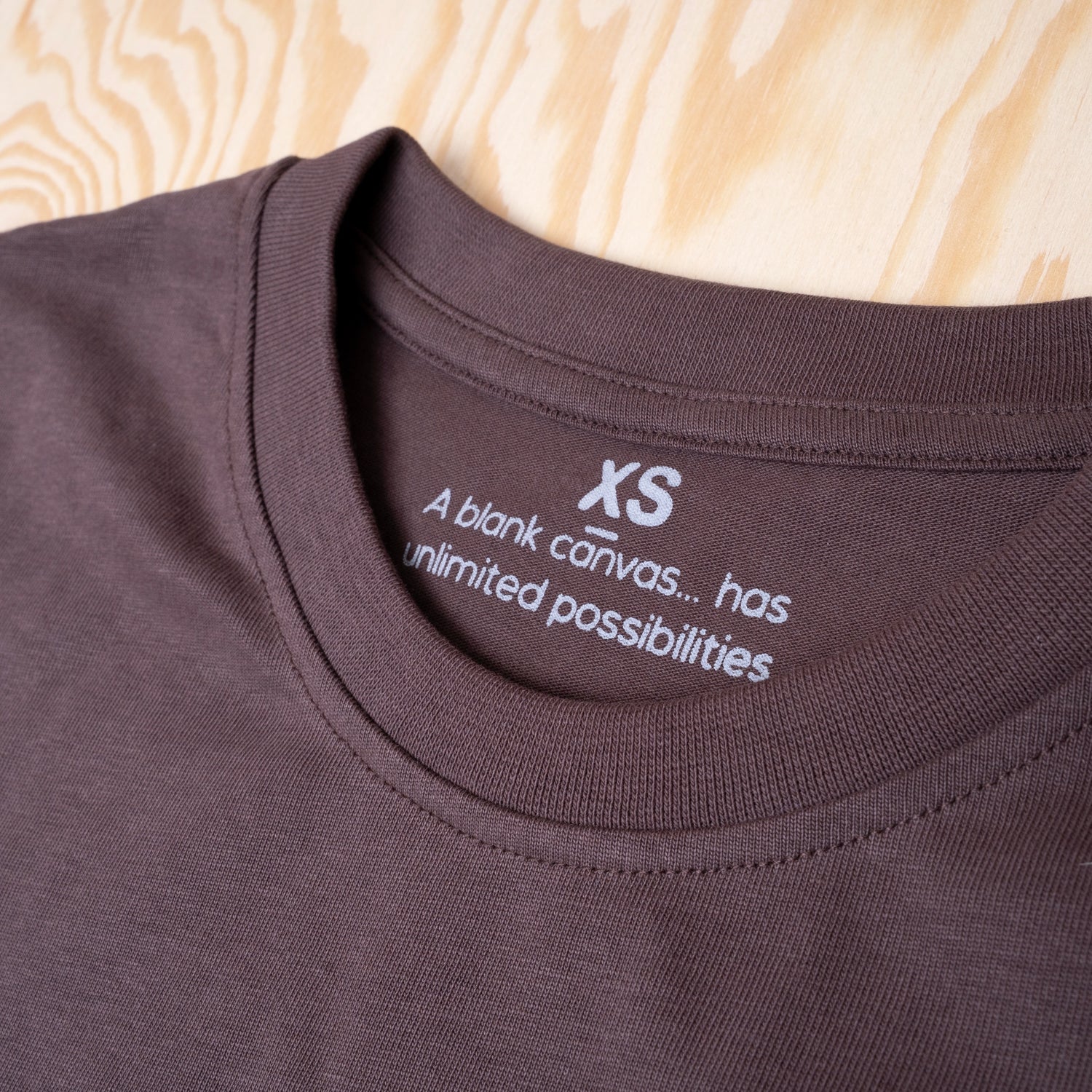 Patches Blank Canvas T-shirt Java Brown