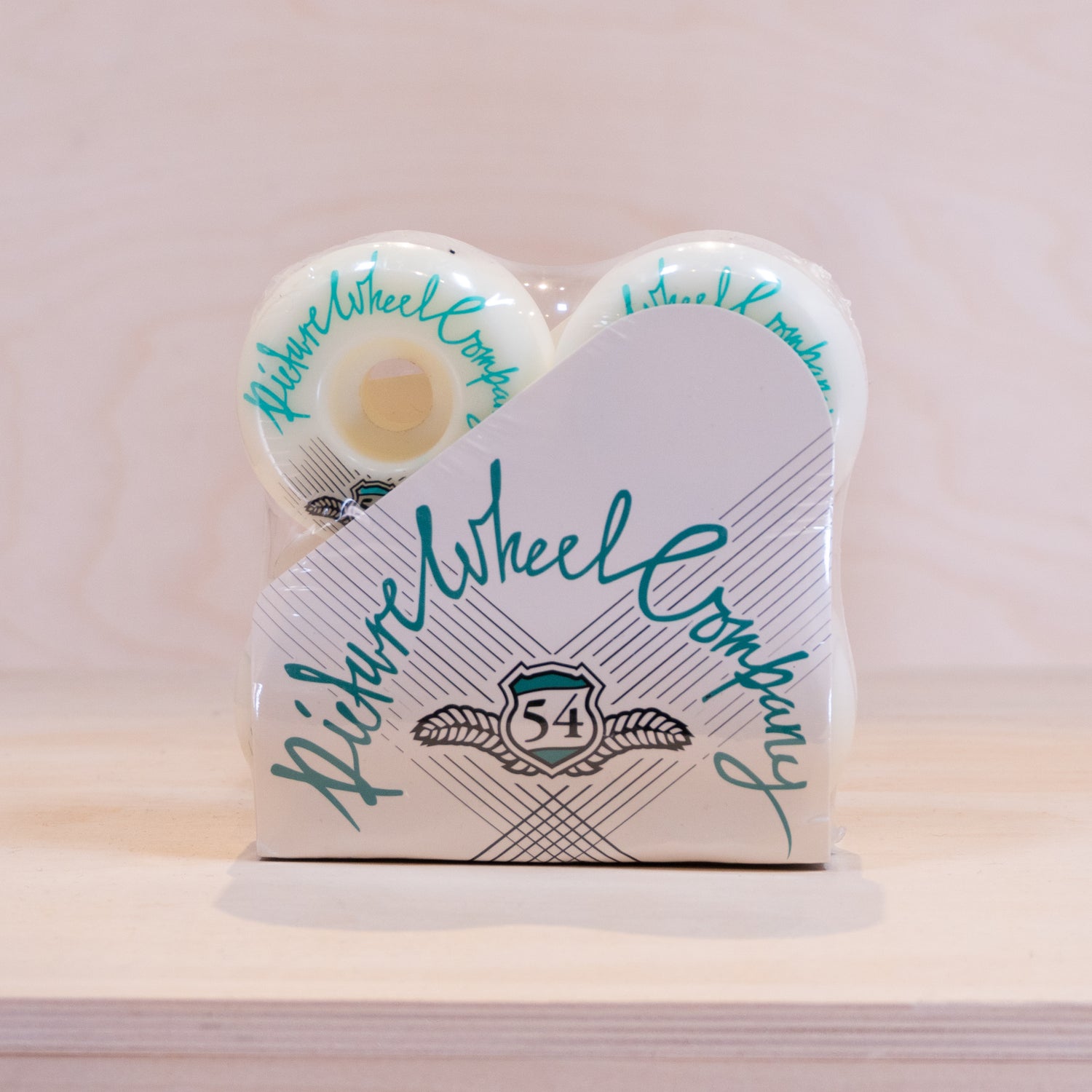 Picture Shield Teal White Wheels 54mm83b