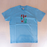 Polar Skate Co. Sitting Hands T-shirt Sky Blue