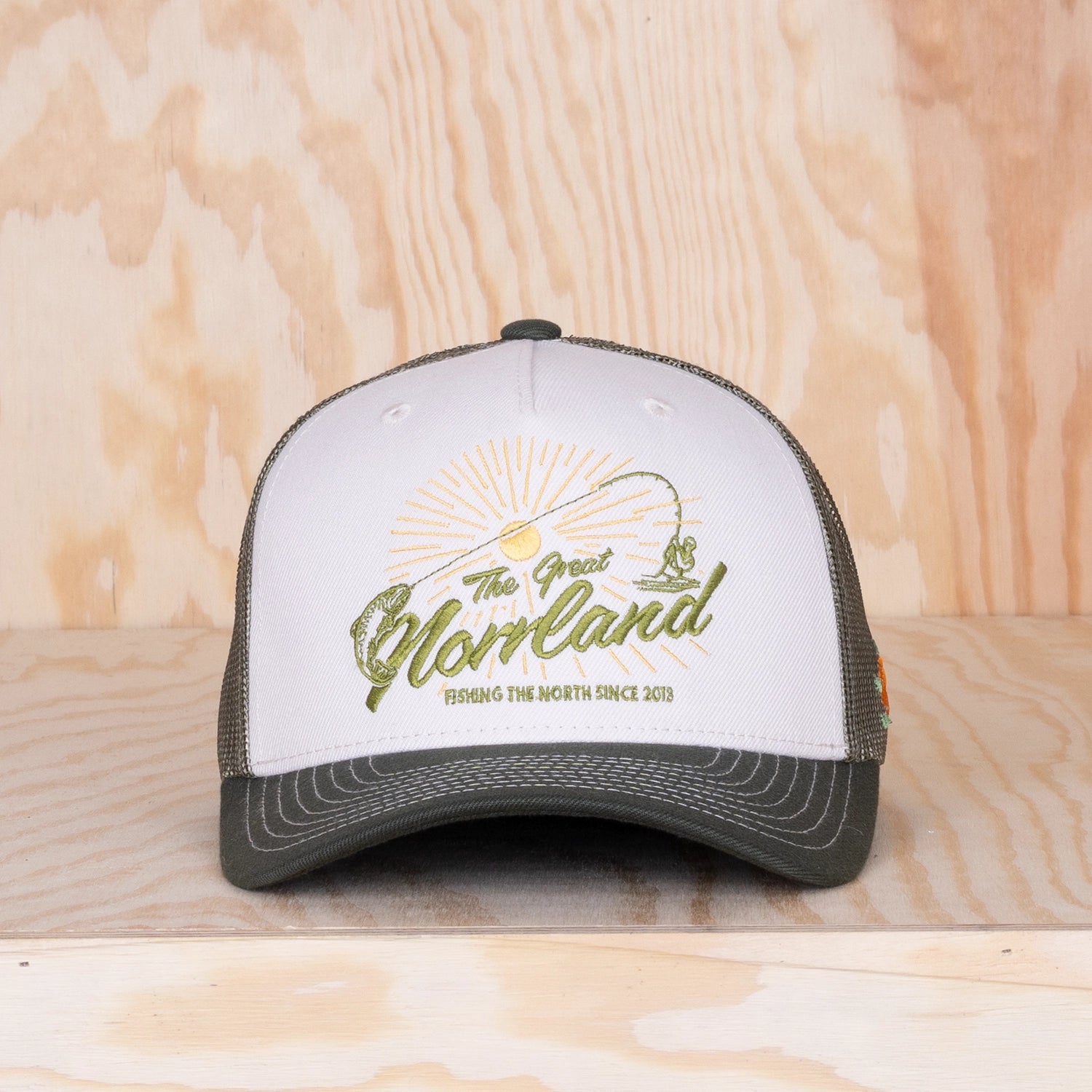 Sqrtn Fish On Trucker Cap Ivory