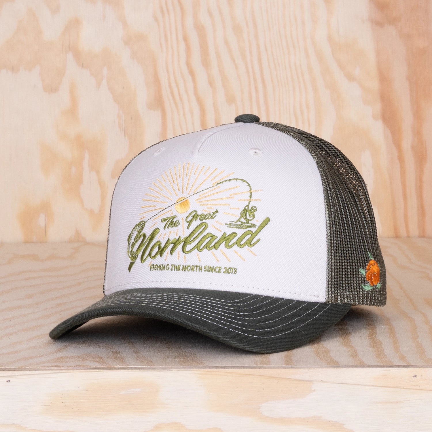 Sqrtn Fish On Trucker Cap Ivory