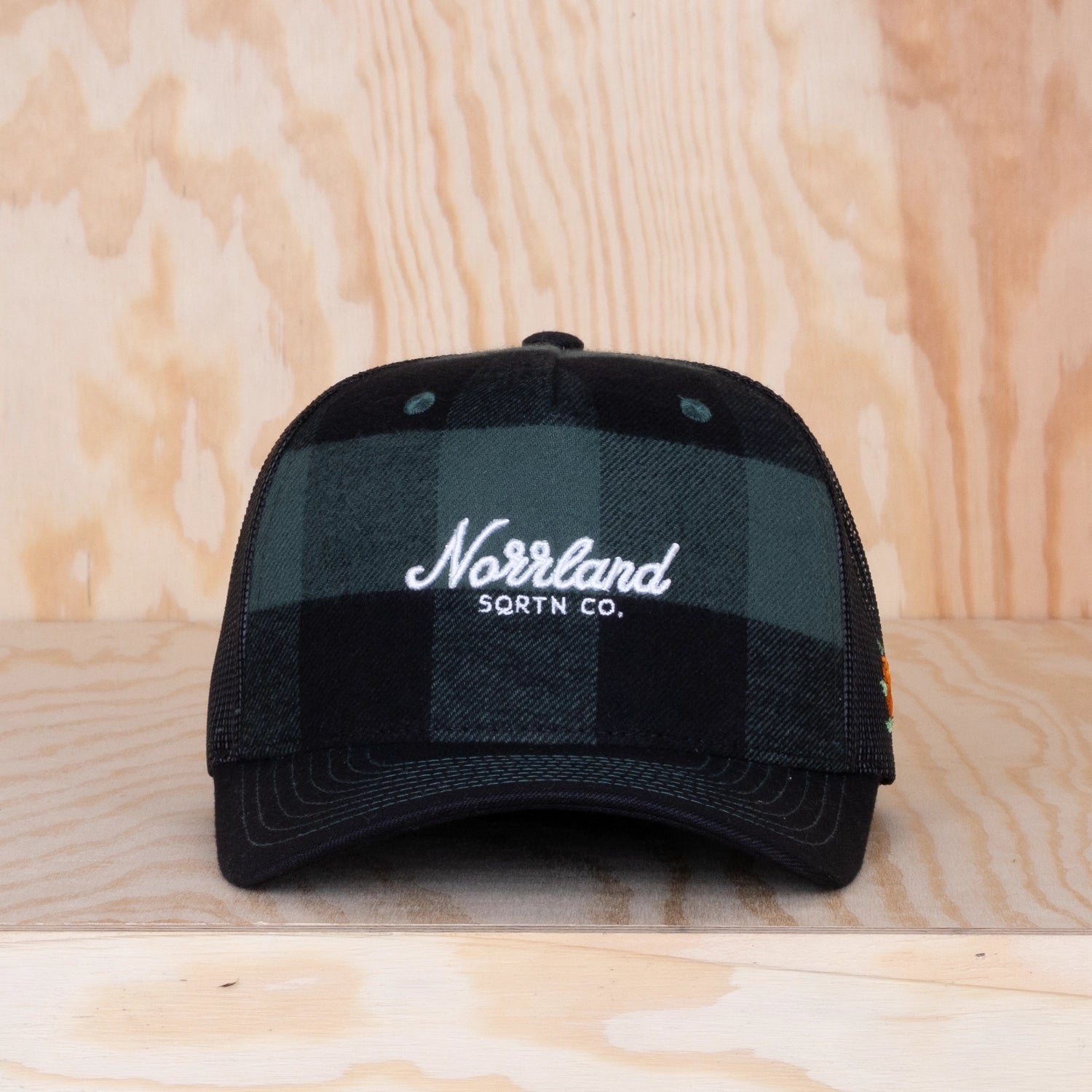 Sqrtn TGN Script Trucker Cap Lumberjack Olive