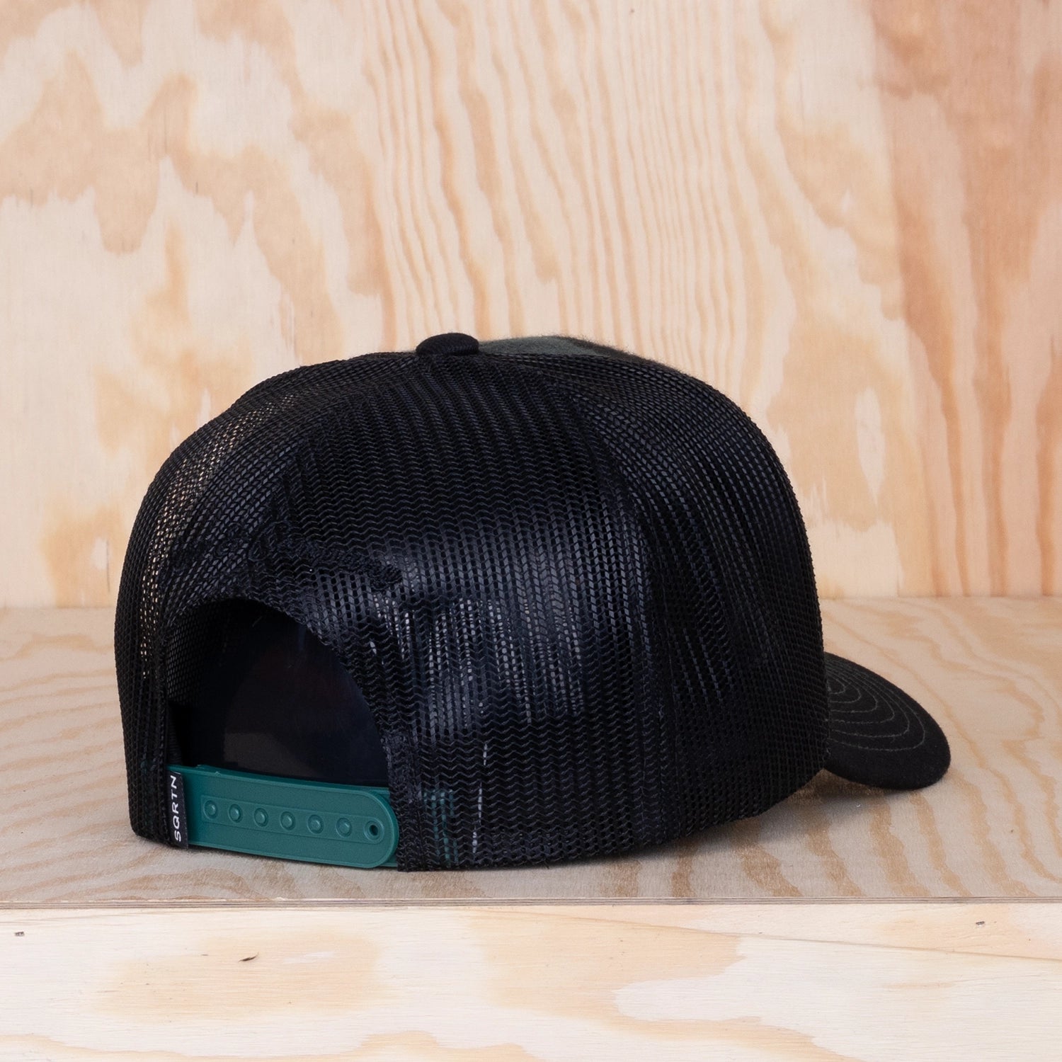 Sqrtn TGN Script Trucker Cap Lumberjack Olive