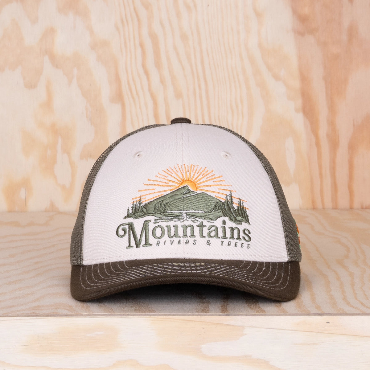 Sqrtn Rivers & Trees Low Trucker Cap Sand