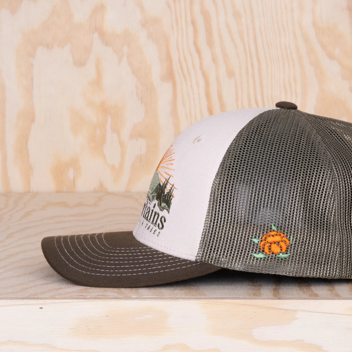 Sqrtn Rivers & Trees Low Trucker Cap Sand