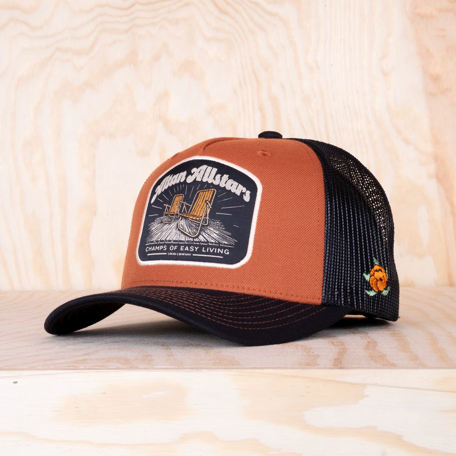 Sqrtn Altan Allstars Trucker Cap Rust