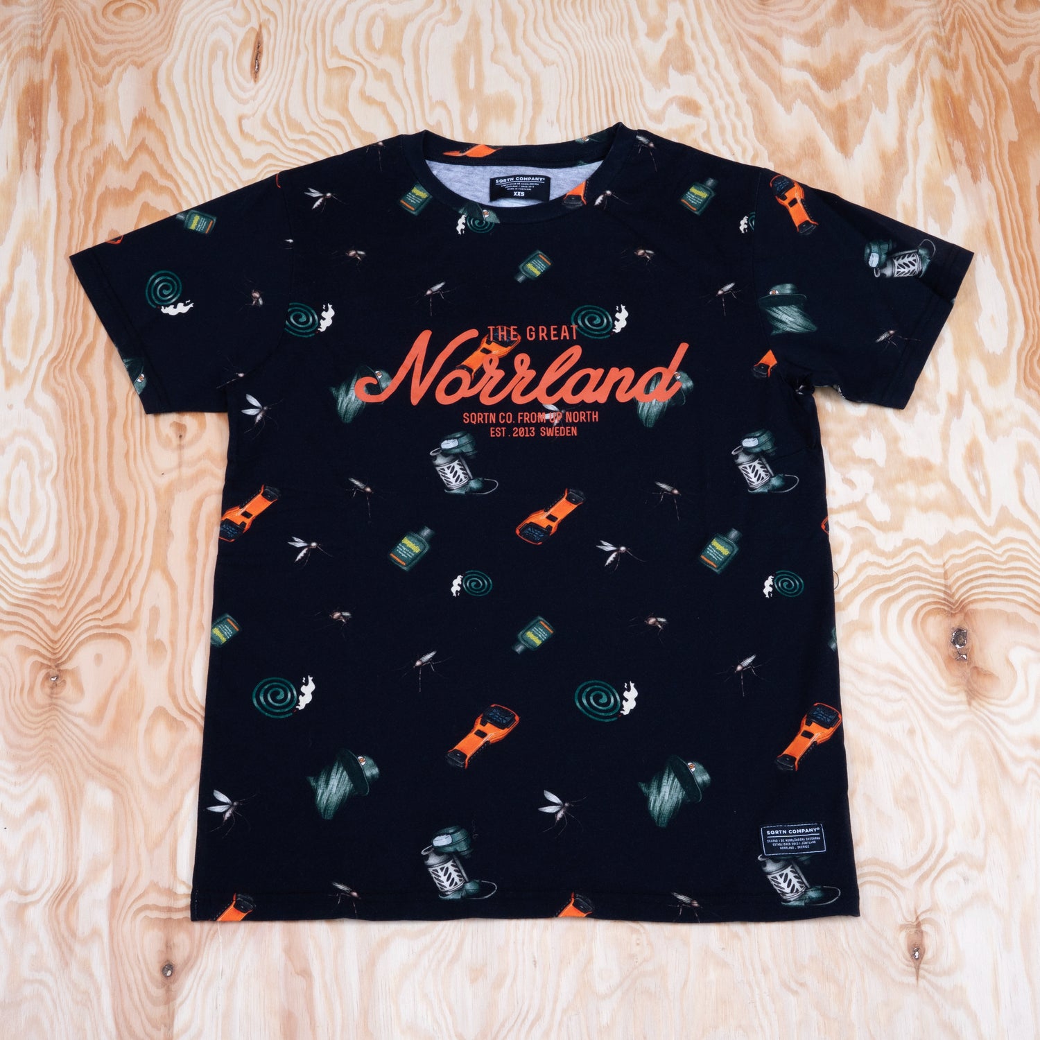 Sqrtn Great Norrland T-shirt Mygga Black