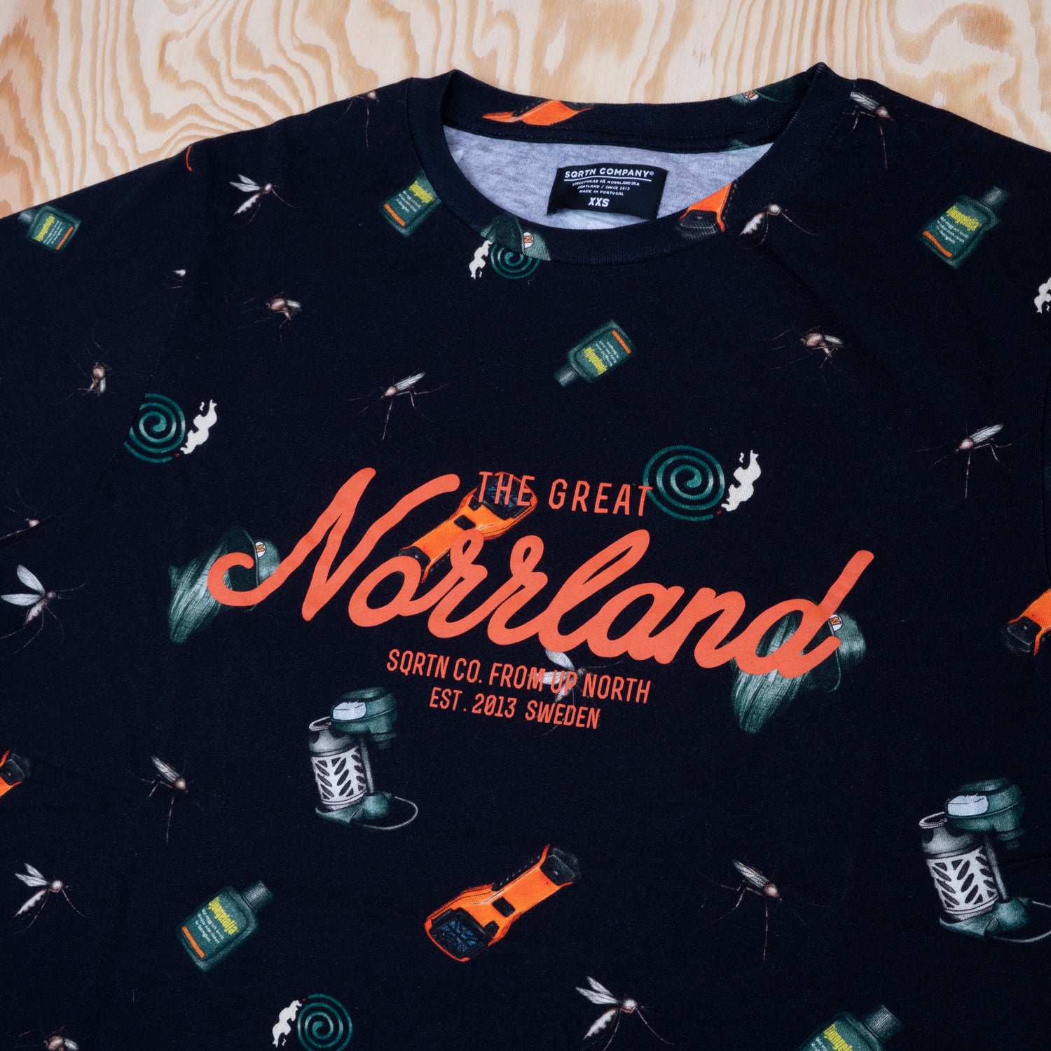 Sqrtn Great Norrland T-shirt Mygga Black