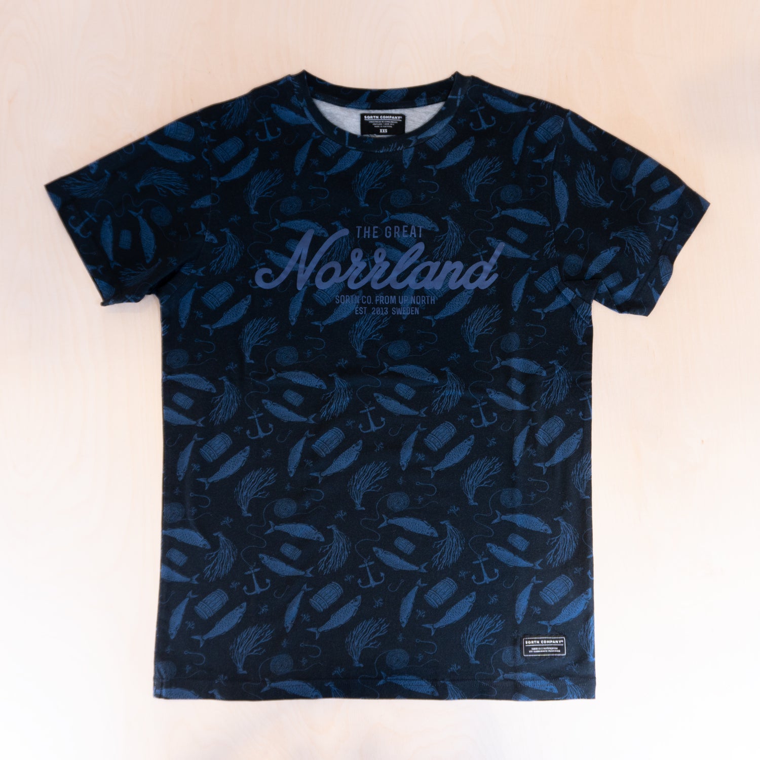 Sqrtn Great Norrland T-shirt Strömming Navy