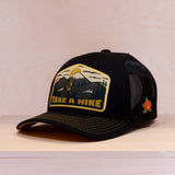 Sqrtn Hike Low Hooked Trucker Cap Black