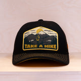 Sqrtn Hike Low Hooked Trucker Cap Black