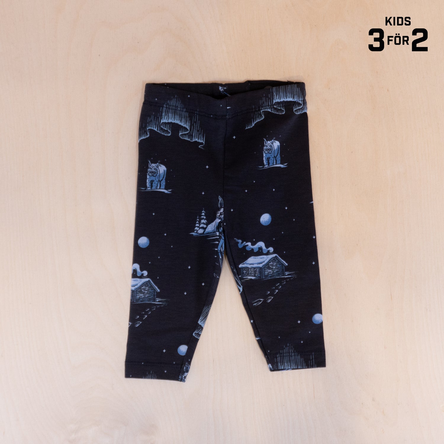 Sqrtn Kids Tights Vinternatt Black