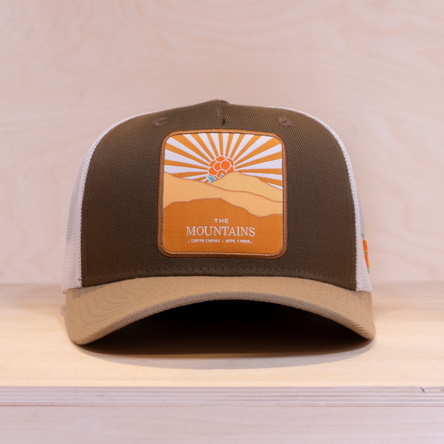 Sqrtn Mountains Trucker Cap Brown