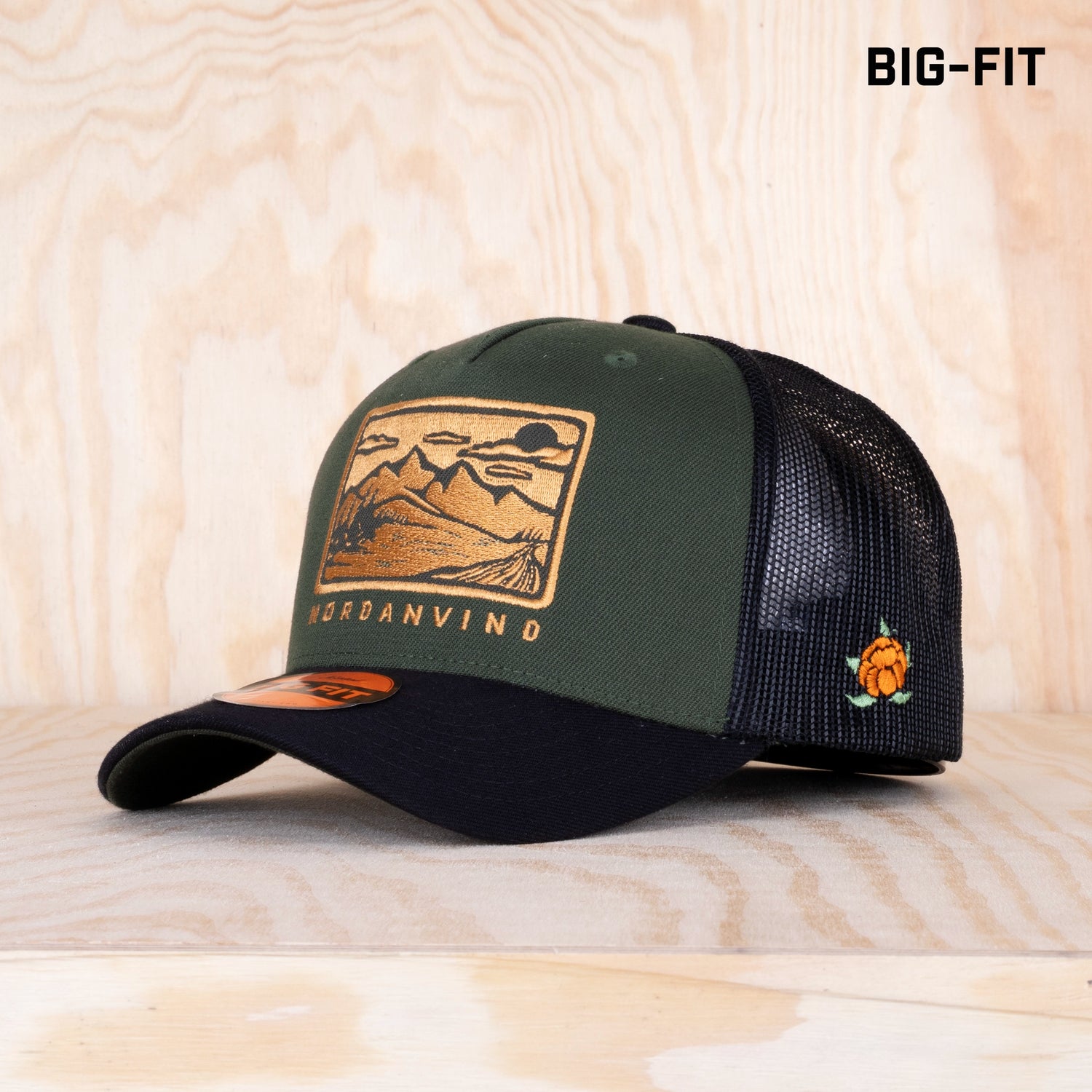 Sqrtn Nordanvind Big-Fit Trucker Cap Olive