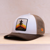 Sqrtn Park Low Hooked Trucker Cap White
