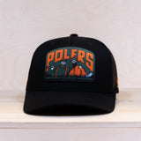 Sqrtn Polers Badge Trucker Cap Hooja Black