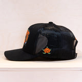 Sqrtn Polers Badge Trucker Cap Hooja Black
